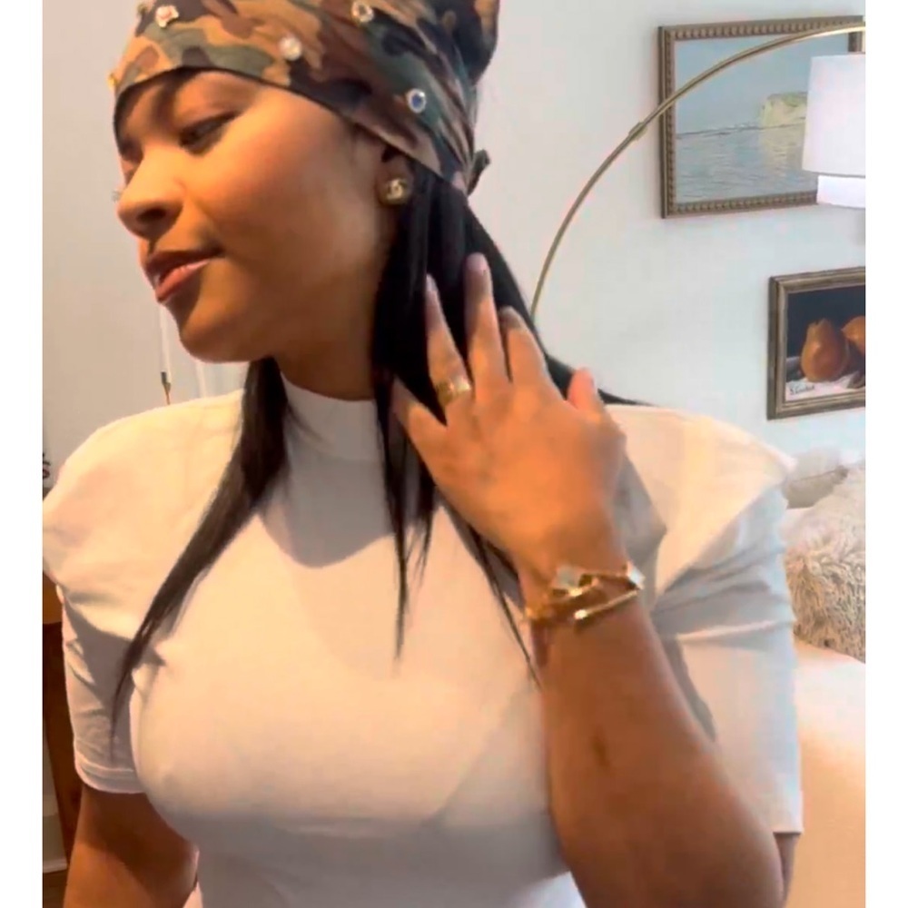 Camouflage Headscarf with Rhinestones diy - Picture 6 of 6